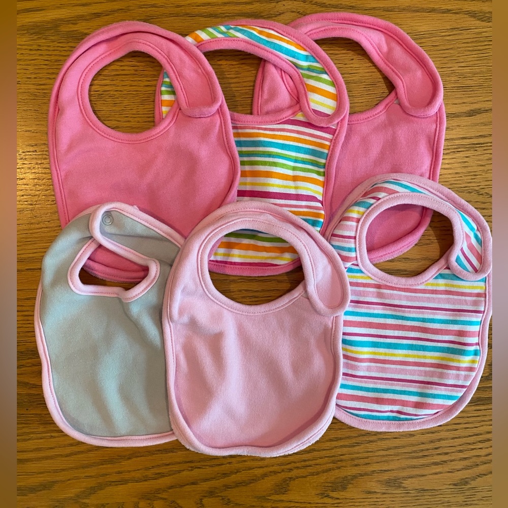 Bundle Of 6 Koala Baby Bibs For Baby Girl
